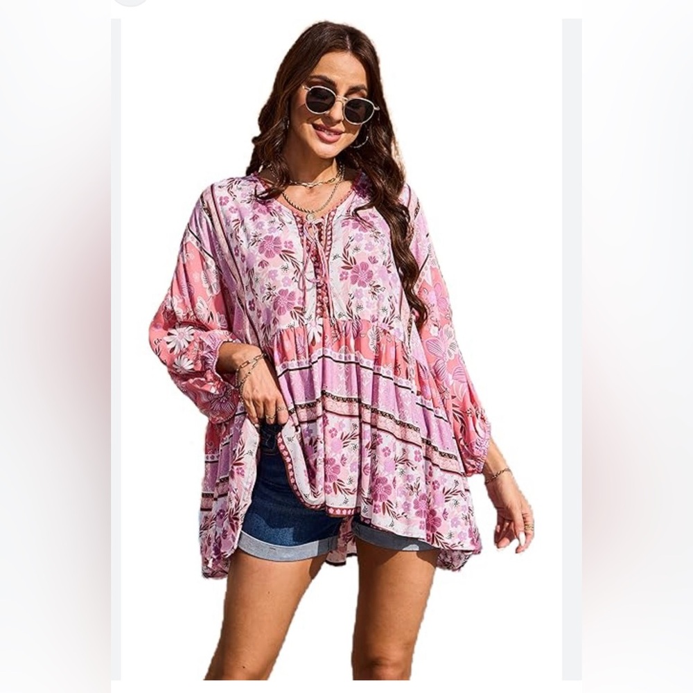 HECCPLI bohemian top